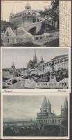 Budapest I. Halászbástya - 13 db régi képeslap / 13 old postcards