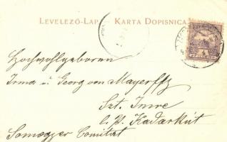 Zagreb, Zrinjski trg, Place Zriny; Naklada Jul. Höhna / square