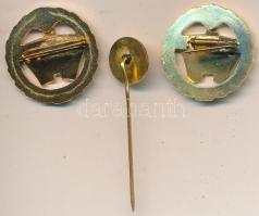 ~1970. "Kiváló pénzügyi dolgozó" aranyozott zománcozott kitüntetés, miniatűrrel, tokban + ...