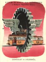 1948 A BSZK és BHÉV Alk. szövetkezete a Budapesti Nemzetközi Vásáron, villamos reklám