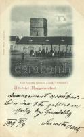 1899 Nagyszalonta, piac, Csonka torony, Pauker Dániel kiadása / market, tower