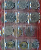 Szudán 38db-ból álló vegyes fémpénz kisalakú albumba rendezve T:vegyes
Sudan 38pcs of mixed coins in...