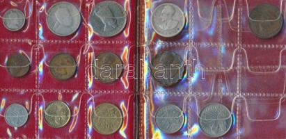 Etiópia 15db vegyes fémpénz ezüstökkel albumba rendezve T:vegyes
Etiopia 15pcs of mixed coins with s...