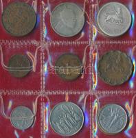 Etiópia 15db vegyes fémpénz ezüstökkel albumba rendezve T:vegyes
Etiopia 15pcs of mixed coins with s...