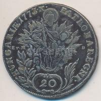 1773B/EVM-D 20Kr Ag "Mária Terézia" Körmöcbánya (6,5g) T:2-,3 Hungary 1773B/EVM-D 20 Kreuzer Ag "Maria Theresia" Kremnitz (6,5g) C:VF,F Huszár 1700; Unger III.: 1241.a