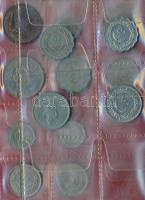 Líbia 18db vegyes fémpénz albumba rendezve T:vegyes
Libia 18pcs of mixed coins in collectors album C...