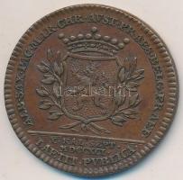 Osztrák Németalföld 1791. "II. Lipót beiktatása" Br zseton (12,9g/33,5mm) T:2,2-
Austrian ...