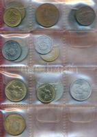 Szomália/Francia Afar és Issza 18db vegyes fémpénz albumba rendezve T:vegyes Somalia/French Affar's and Issas 18pcs of mixed coins in collectors album C:mixed