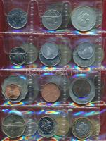 Botswana / Zambia 25db vegyes fémpénz albumba rendezve T:vegyes Botswana / Zambia 25pcs of mixed coins in collectors album C:mixed