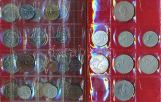 Botswana / Zambia 25db vegyes fémpénz albumba rendezve T:vegyes
Botswana / Zambia 25pcs of mixed coi...