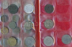 Algír 29db vegyes fémpénz albumba rendezve T:vegyes
Algir 29pcs of mixed coins in collectors album C...