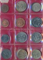 Uganda 18db vegyes fémpénz albumba rendezve T:vegyes
Uganda 18pcs of mixed coins in collectors album...