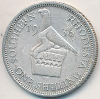 Dél-Rodézia 1936. 1Sh Ag "V. György" T:2- Southern Rhodesia 1936. 1 Shilling Ag "George V" C:VF
