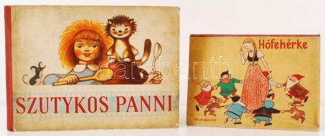 2 db mesekönyv: Hófehérke (kihajtható) és Szutykos Panni, jó állapotban