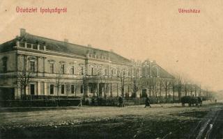 Ipolyság, Városháza, kiadja Neumann Jakab / town hall (fa)