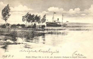 Keszthely, Baross gőzhajó, kiadja Ellinger Ede