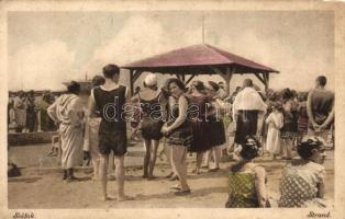 Siófok, Strand, fürdőzők (b)