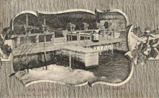 Siófok, Sió szabályozó, kiadja Schwarz Bernát Art Nouveau (fl)