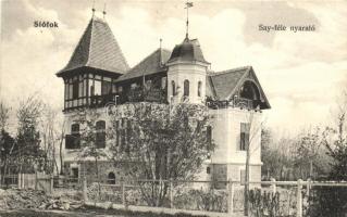 Siófok, Say féle nyaraló (ázott / wet damage)