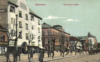 Debrecen, Piac utca, Alföldi Takarékpénztár, Stein Vilmos üzlete