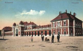 Kolozsvár, pályaudvar, vasútállomás / railway station (fa)