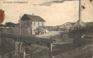 Törökbecse, Újbecse, Novi Becej; Milkó Vilmos-féle fűrészgyár / sawmill (fl)