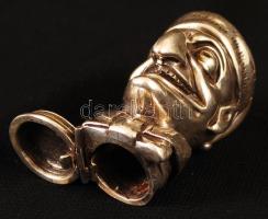 Ördögfejes  ezüst (Ag.) gyufatartó, jelzett, jó állapotban, mesterjeggyel: David Bowles (DAB), m:7 c...