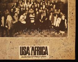 1985 We are the World USA aid for Africa a fellépők által dedikált lemezborító többek között Tina Tu...