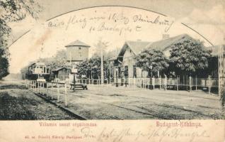 Budapest X. Kőbánya, Villamos-vasút végállomás, Divald (EK)