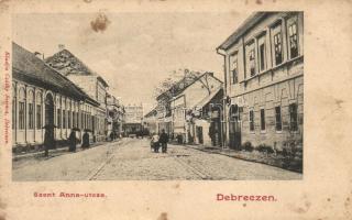 Debrecen, Szent Anna utca, Csáthy Ferenc kiadása (kis szakadás / small tear)