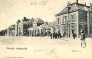 Kolozsvár, vasútállomás / railway station