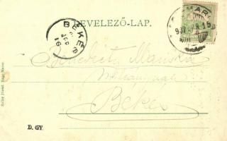 Visegrád, Zách Klára sírja, túrázók; Zoller József kiadása