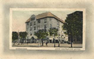 Debrecen, Alföldi Takarékpénztár palotája, Blumenstein Vilmos, Rózsa Lajos, Vitárius Sándor, Zavatzky Leó üzletei (Rb)