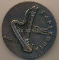 Csúcs Ferenc (1905-1999) 1951. "Liszt Ferenc" / "Rapszódia" Br emlékérem, a pere...