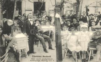 Budapest I. Tabán; Avar László vendéglőjének kerthelyisége, Hadnagy utca 3