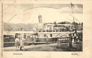 Siófok, kirándulók, SS Baross, Ellinger Ede kiadása