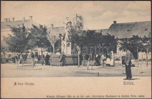 Siófok, a falu fő kútja, Ellinger Ede kiadása (EK)