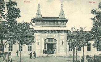 Siófok, vasútállomás, Weisz Lipót kiadása (EK)