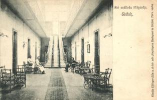 Siófok, Sió szálloda főlépcsője, Ellinger Ede kiadása (EK)