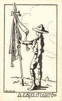 'A zászlótartó' a K.E.G. cserkészcsapatok III-ik kiadása / Hungarian scout s: Velősy B.