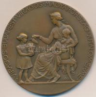 Madarassy Walter (1909-1994) 1930. "Virágos Budapest Virágos Magyarország Jutalomérme / Virágos út vezessen virágos Nagymagyarországba" Br emlékérem (60mm) T:1-