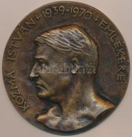 1970. "Kozma István 1939-1970. emlékére" Br emlékplakett (92mm) T:2
