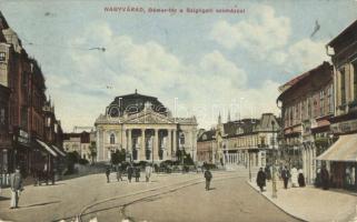 Nagyvárad, Bémer tér, Szigligeti színház,Boros Jenő kiadása / square, theatre (small tear)