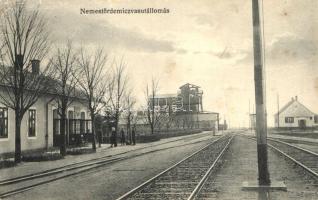 Badacsonytördemic, Nemestördemic; vasútállomás, Rechnitzer Lajos kiadása (EK)