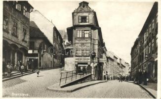 Pozsony, Bratislava; Zsidónegyed, Vártelek és Petőfi utca / Schlossgrundgasse, Petőfi Gasse / Jewish quarter