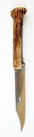 Agancs nyelű vadászkés, h:28 cm