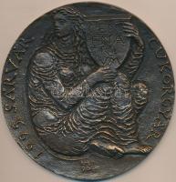 Németh Mihály (1926-) 1995. "Sárvár Cukorgyár Centenarium" Br plakett (109mm) T:1-