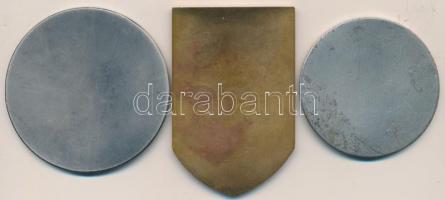 DN "Jászberény" ezüstözött Br plakett (70mm) + DN "Jászberény - A városért" Br p...