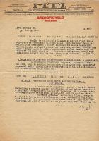 1943-44 Az MTI 2 db bizalmas Rádiófigyelő kiadványa