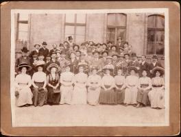 cca 1920 Budapest, Rákosszentmihály 2 db tablókép 25x14 cm